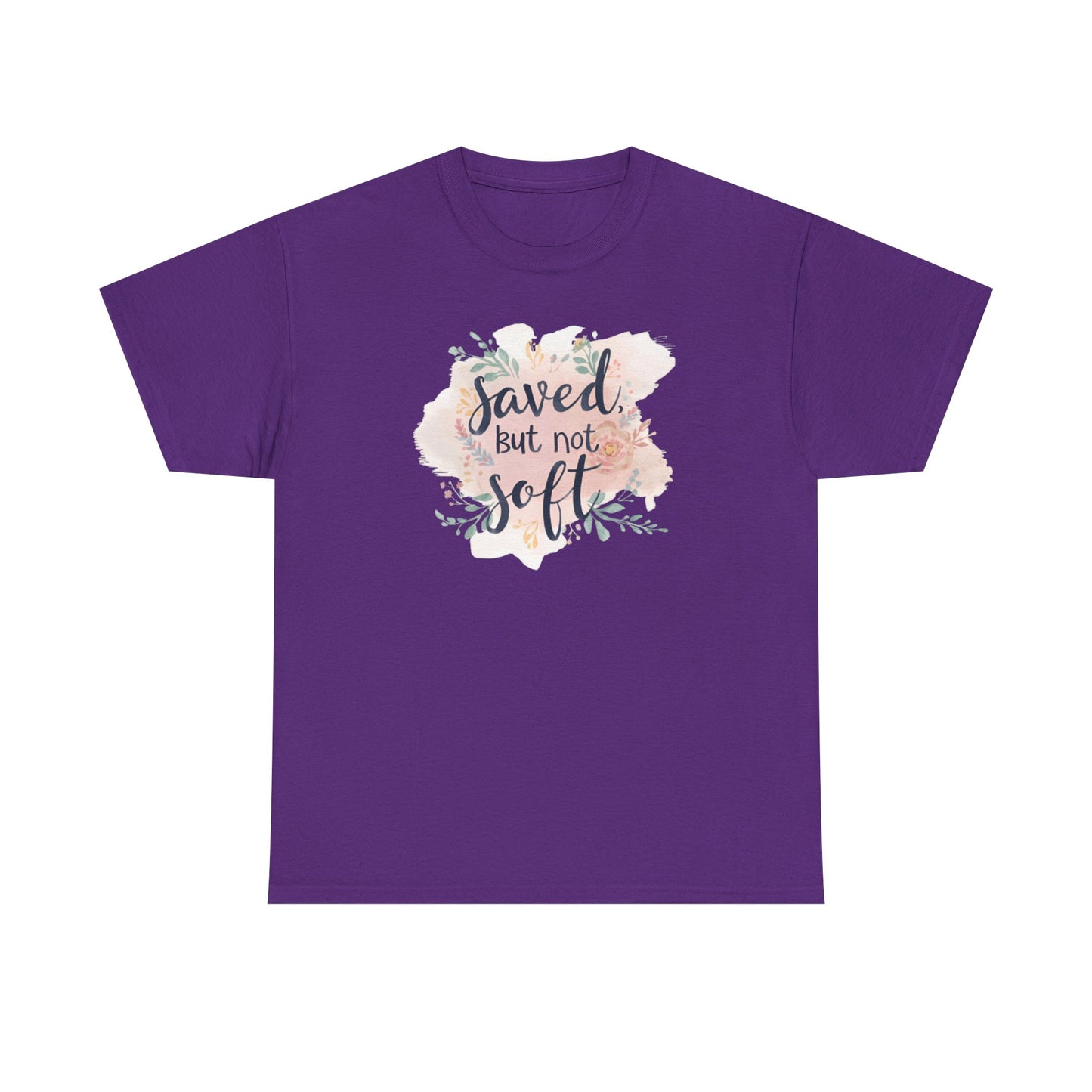 Saved but Not Soft Unisex Heavy Cotton Tee - Comfortable Casual Wear, Great for Everyday Use, Gifts, Spring/Summer Fashion, Christian [...]