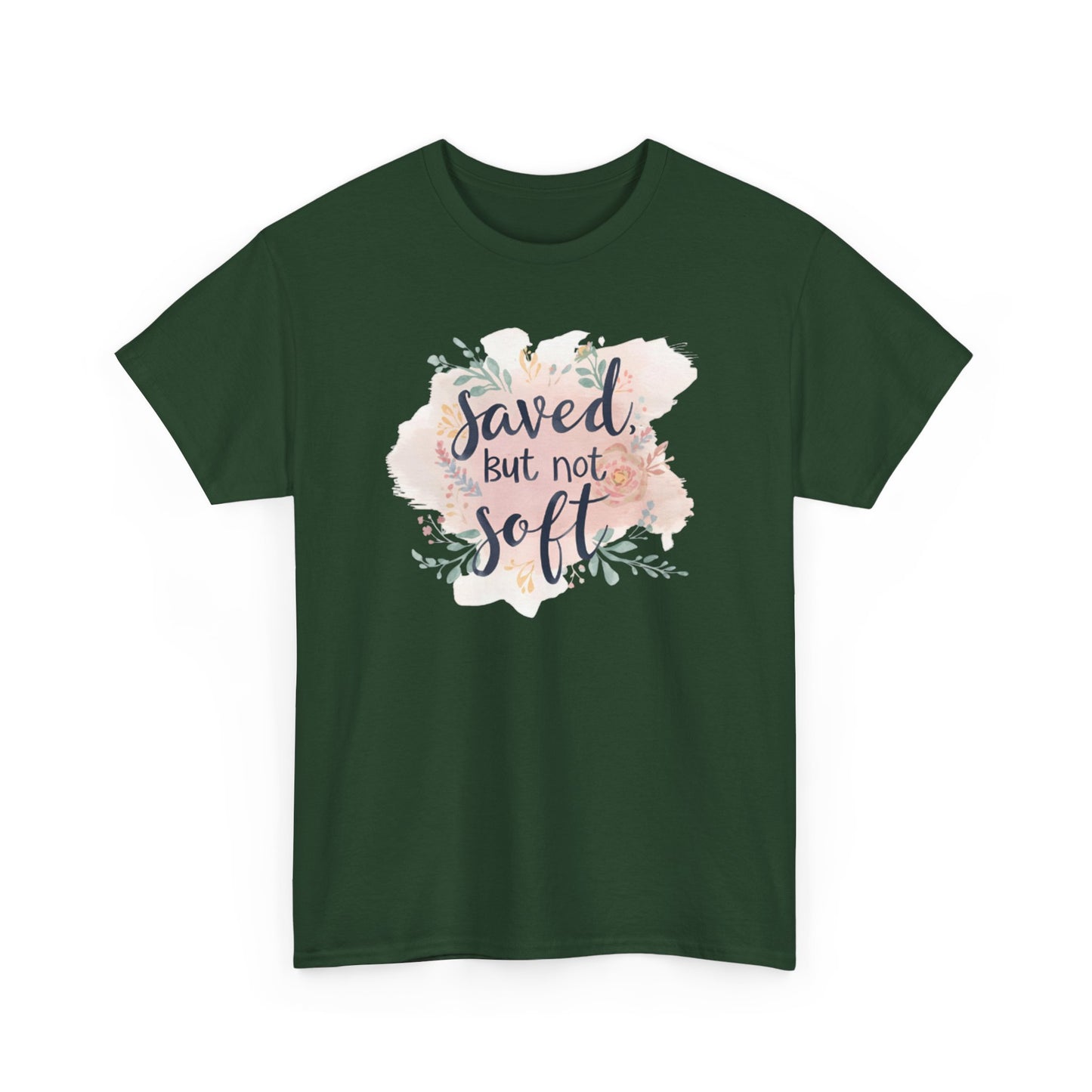 Saved but Not Soft Unisex Heavy Cotton Tee - Comfortable Casual Wear, Great for Everyday Use, Gifts, Spring/Summer Fashion, Christian [...]