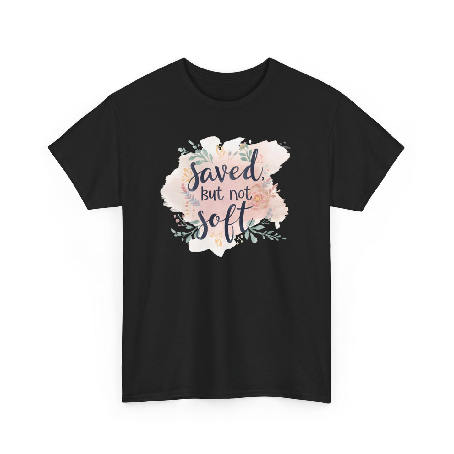 Saved but Not Soft Unisex Heavy Cotton Tee - Comfortable Casual Wear, Great for Everyday Use, Gifts, Spring/Summer Fashion, Christian [...]