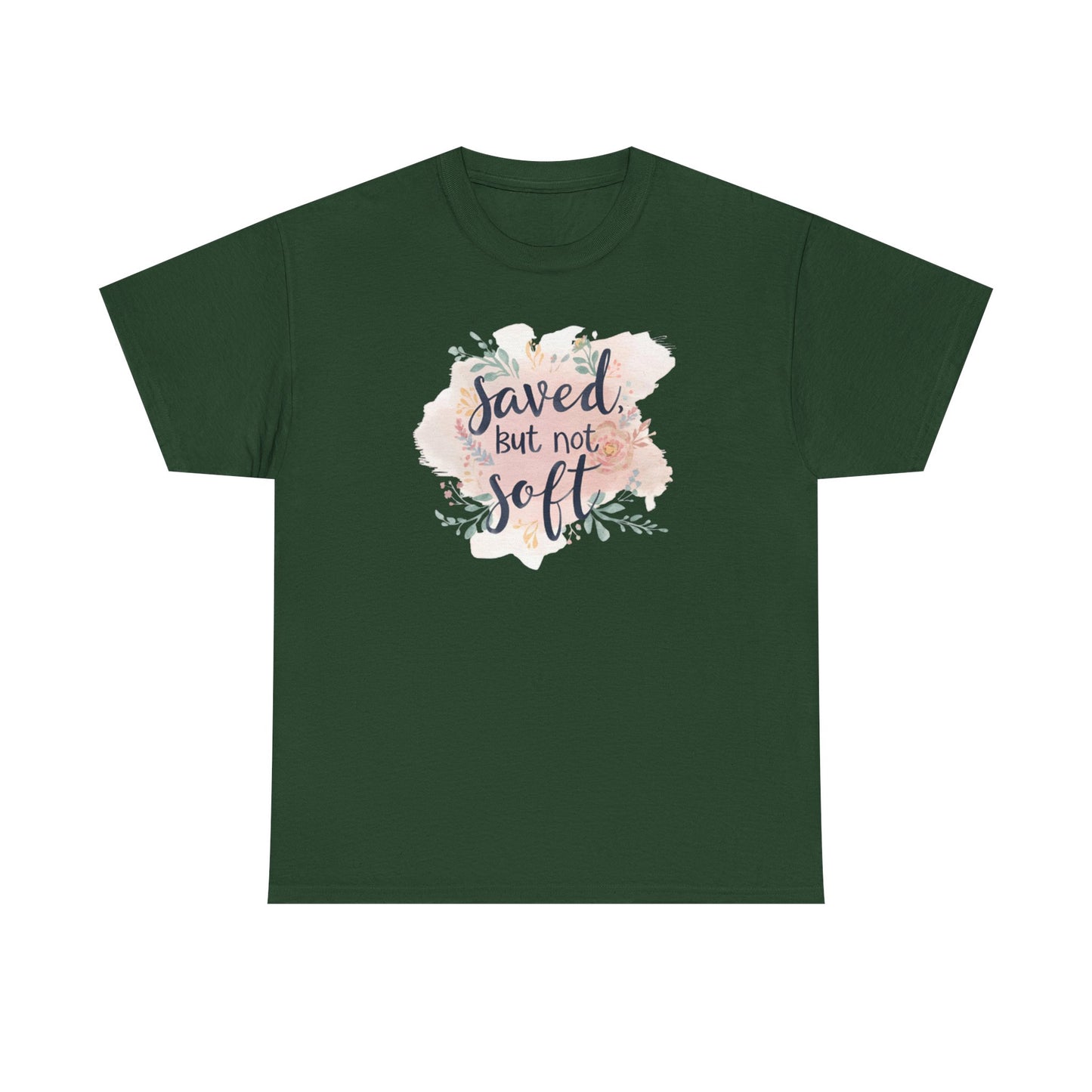 Saved but Not Soft Unisex Heavy Cotton Tee - Comfortable Casual Wear, Great for Everyday Use, Gifts, Spring/Summer Fashion, Christian [...]