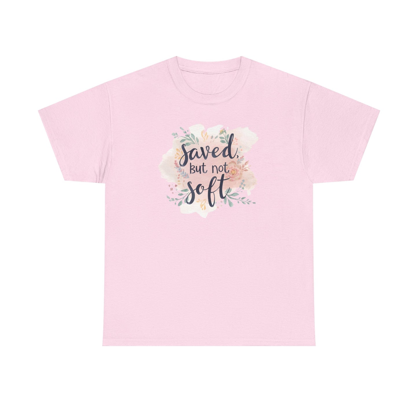 Saved but Not Soft Unisex Heavy Cotton Tee - Comfortable Casual Wear, Great for Everyday Use, Gifts, Spring/Summer Fashion, Christian [...]
