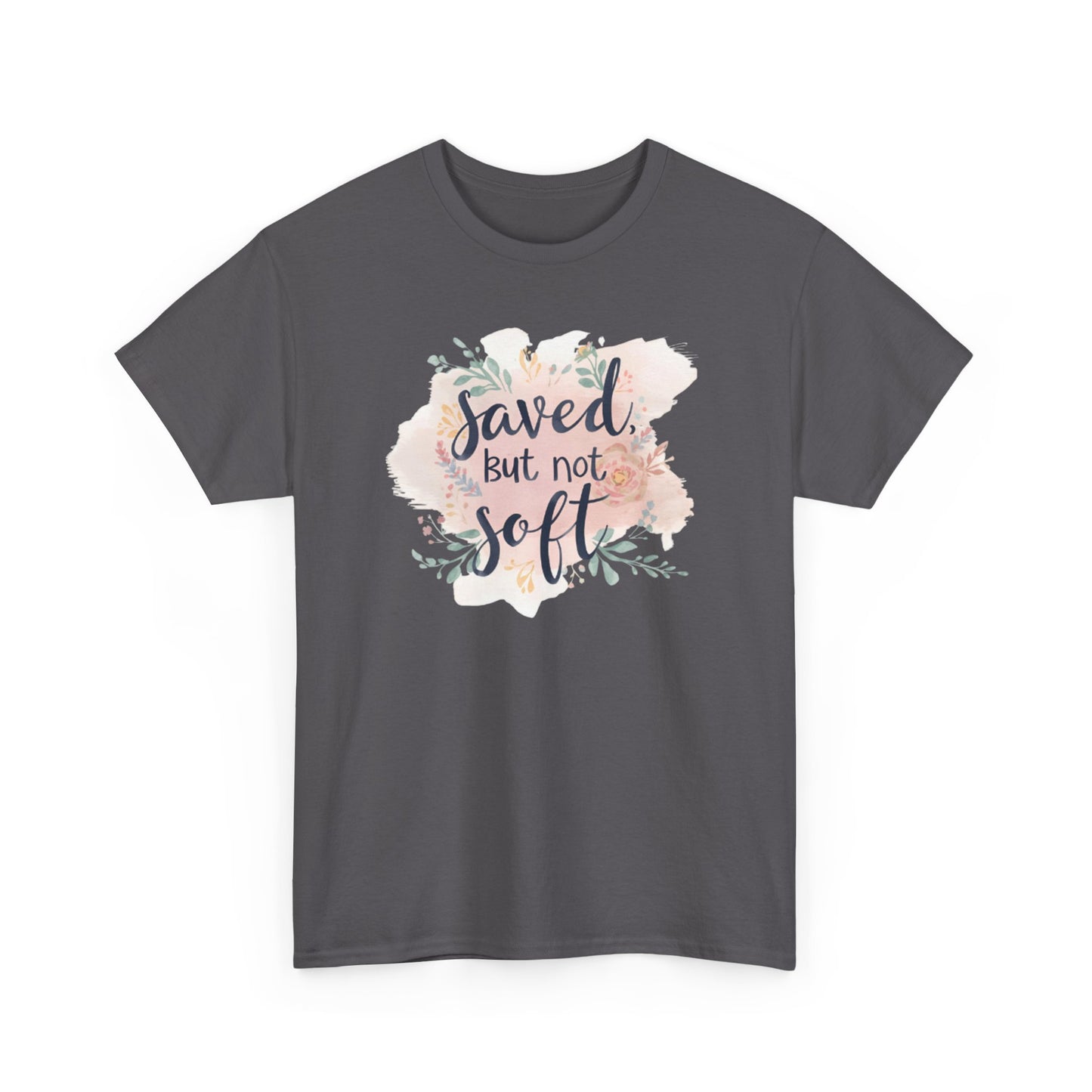 Saved but Not Soft Unisex Heavy Cotton Tee - Comfortable Casual Wear, Great for Everyday Use, Gifts, Spring/Summer Fashion, Christian [...]