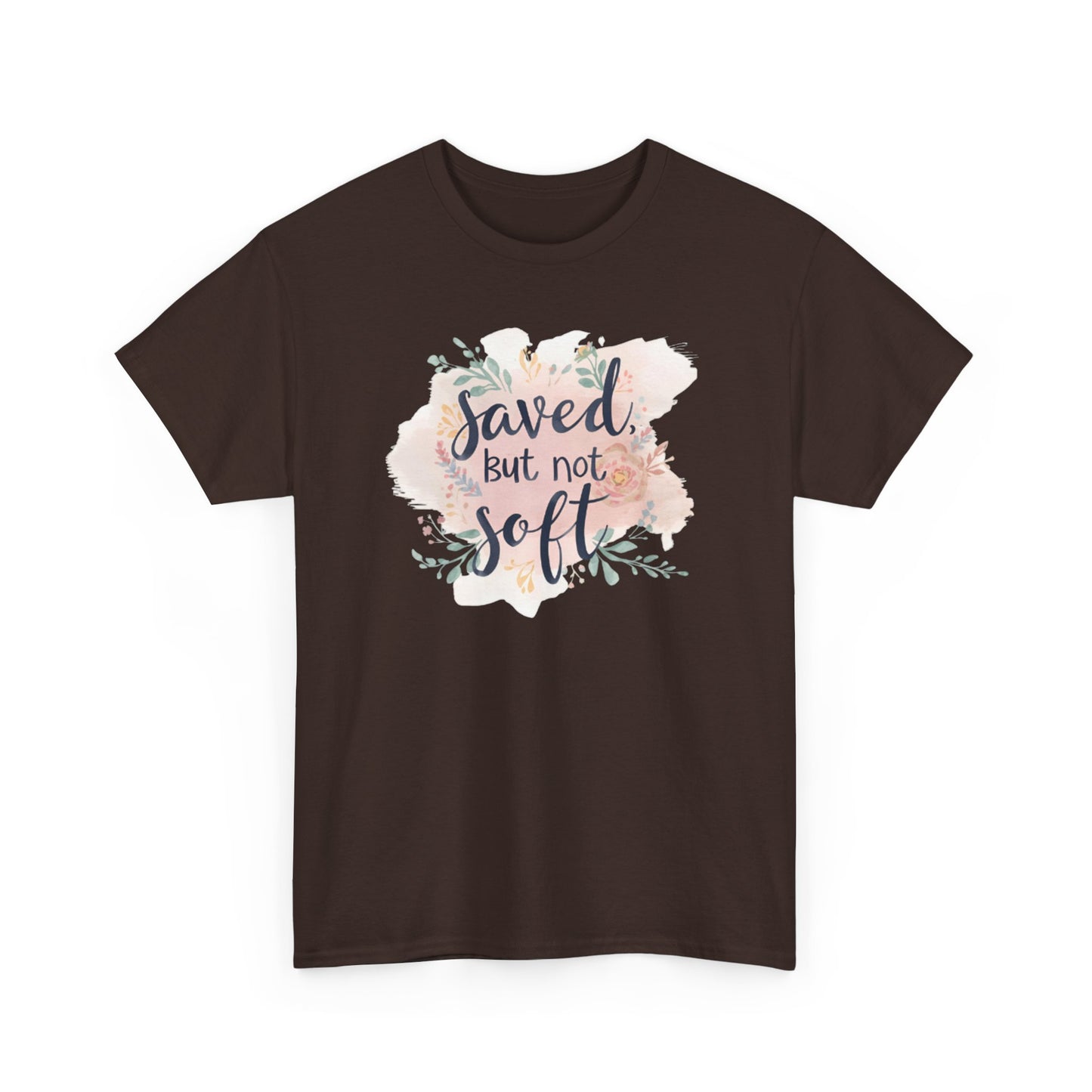 Saved but Not Soft Unisex Heavy Cotton Tee - Comfortable Casual Wear, Great for Everyday Use, Gifts, Spring/Summer Fashion, Christian [...]