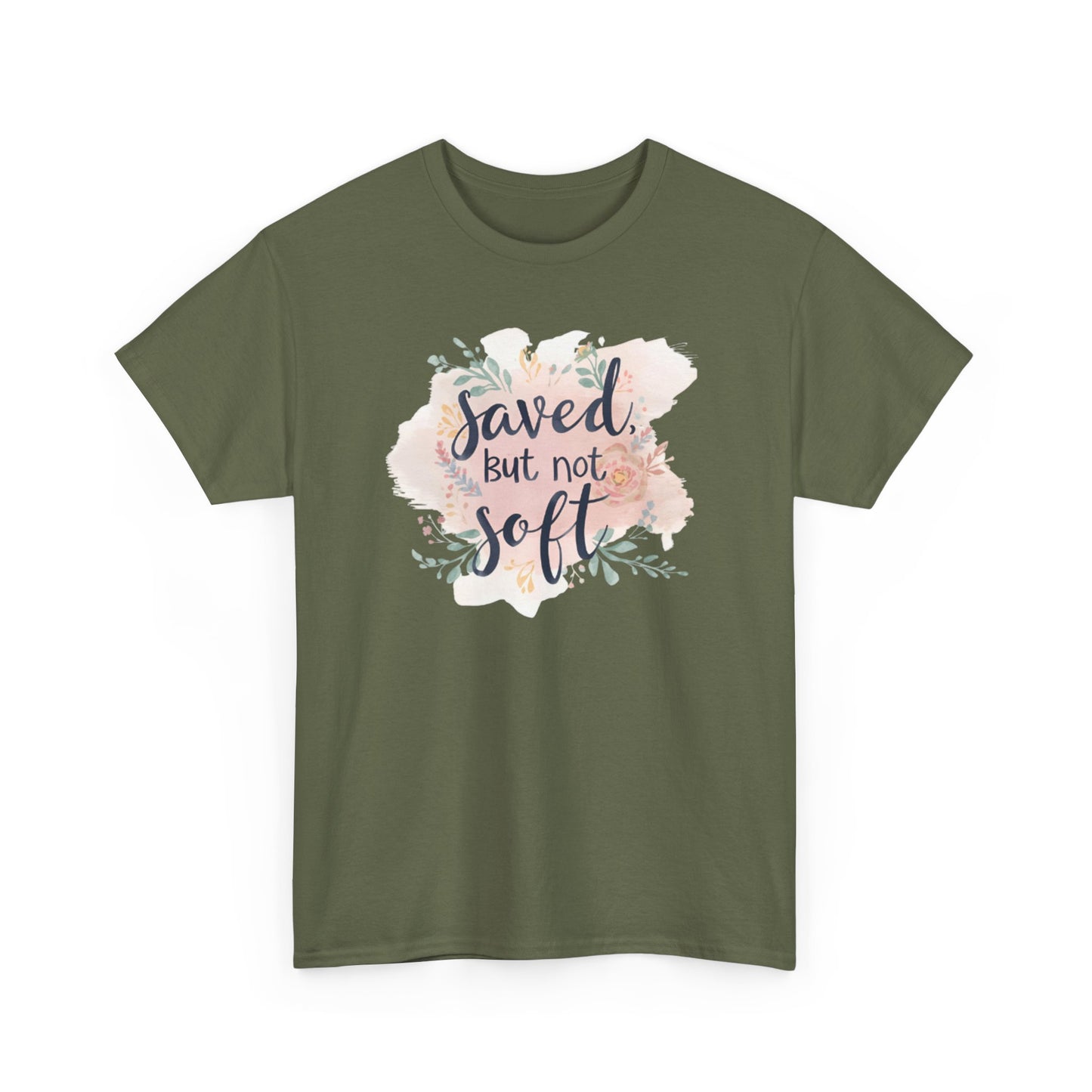 Saved but Not Soft Unisex Heavy Cotton Tee - Comfortable Casual Wear, Great for Everyday Use, Gifts, Spring/Summer Fashion, Christian [...]