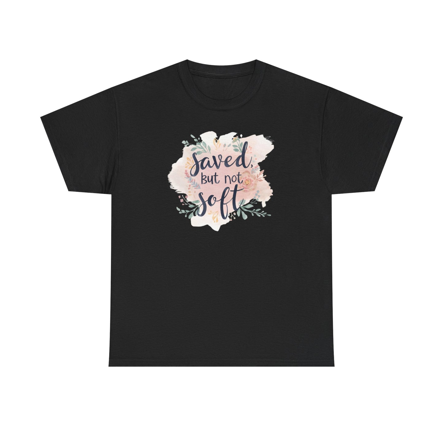 Saved but Not Soft Unisex Heavy Cotton Tee - Comfortable Casual Wear, Great for Everyday Use, Gifts, Spring/Summer Fashion, Christian [...]