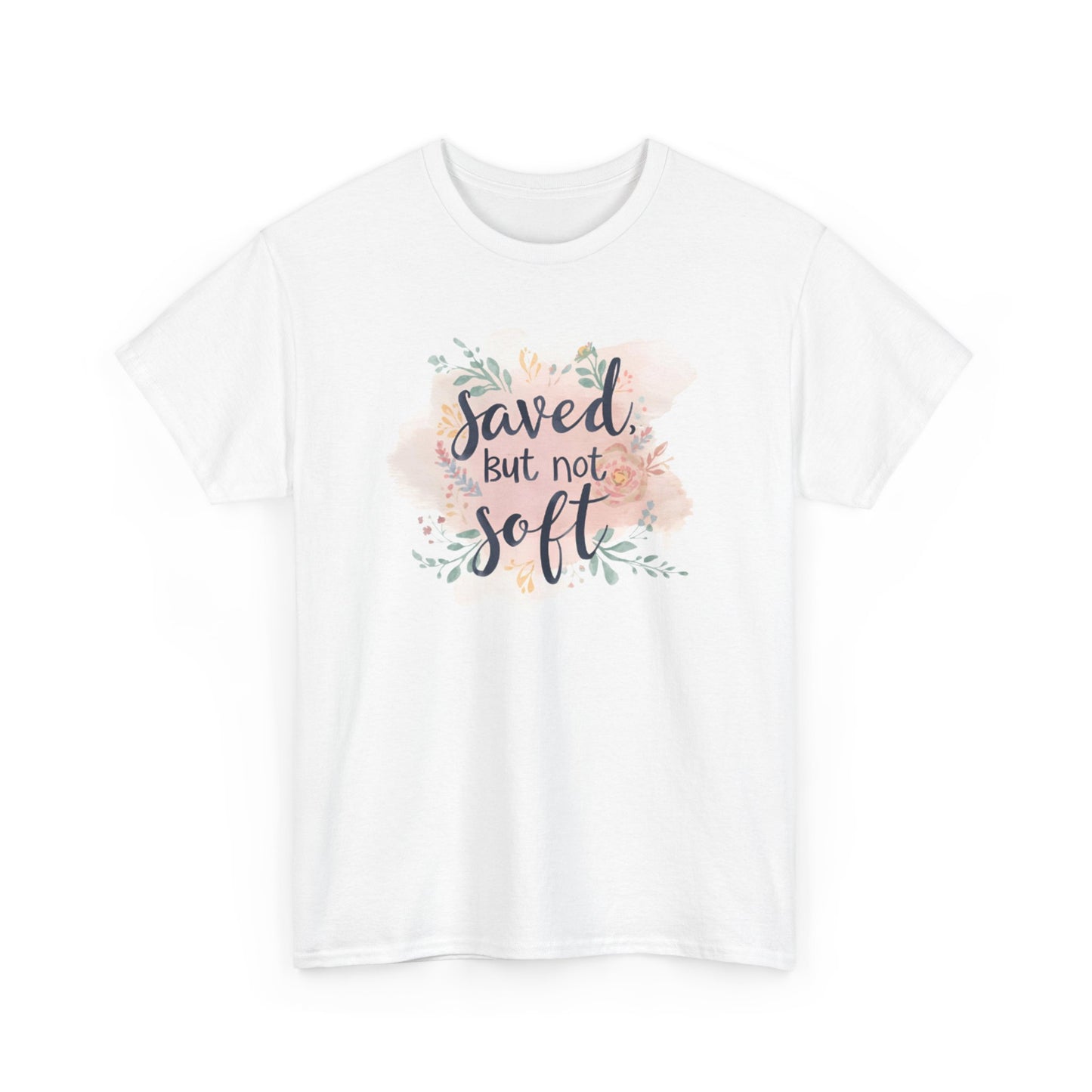 Saved but Not Soft Unisex Heavy Cotton Tee - Comfortable Casual Wear, Great for Everyday Use, Gifts, Spring/Summer Fashion, Christian [...]