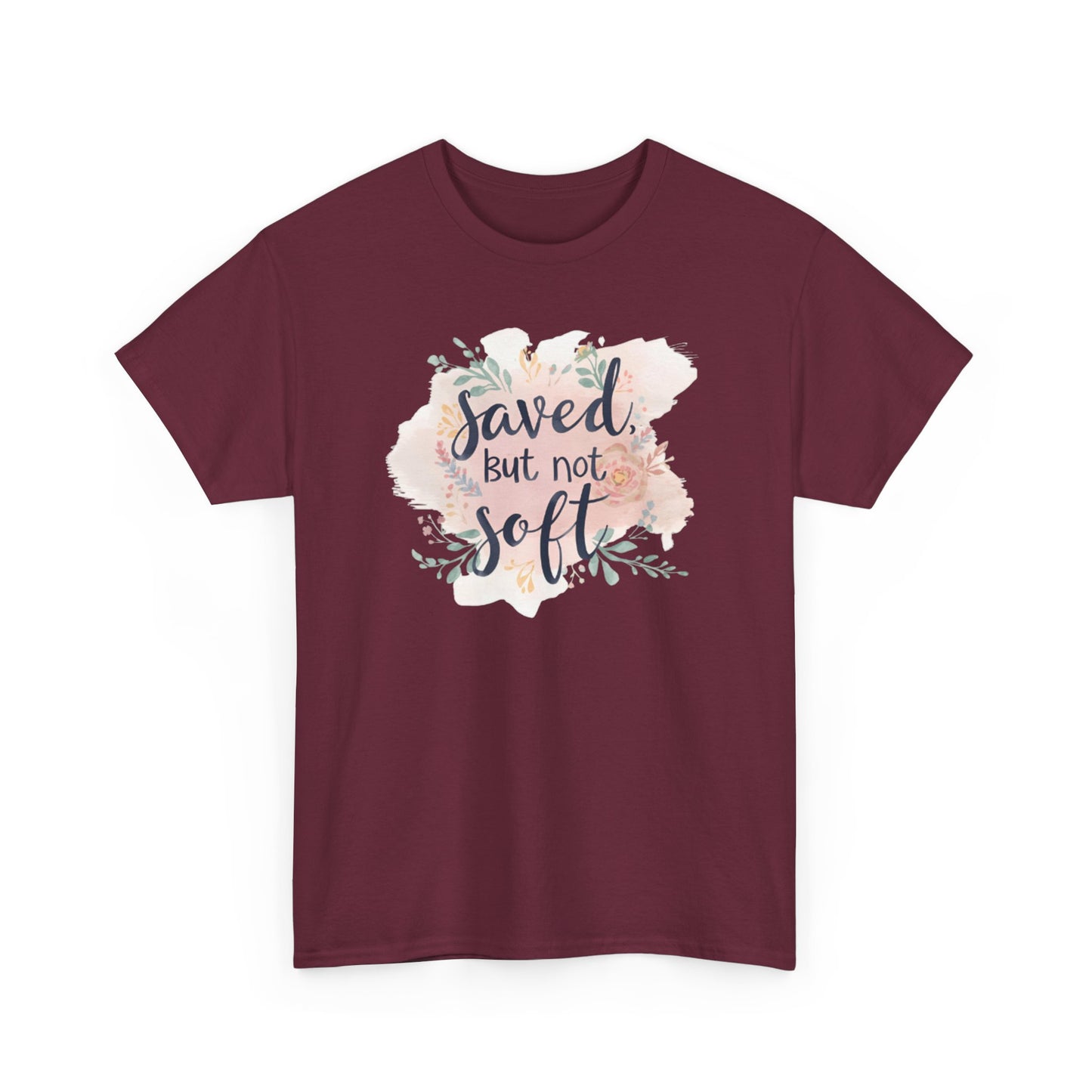 Saved but Not Soft Unisex Heavy Cotton Tee - Comfortable Casual Wear, Great for Everyday Use, Gifts, Spring/Summer Fashion, Christian [...]