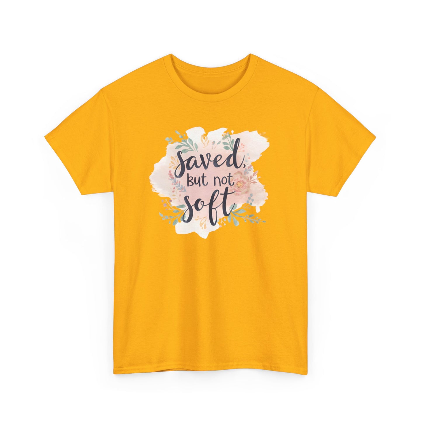 Saved but Not Soft Unisex Heavy Cotton Tee - Comfortable Casual Wear, Great for Everyday Use, Gifts, Spring/Summer Fashion, Christian [...]