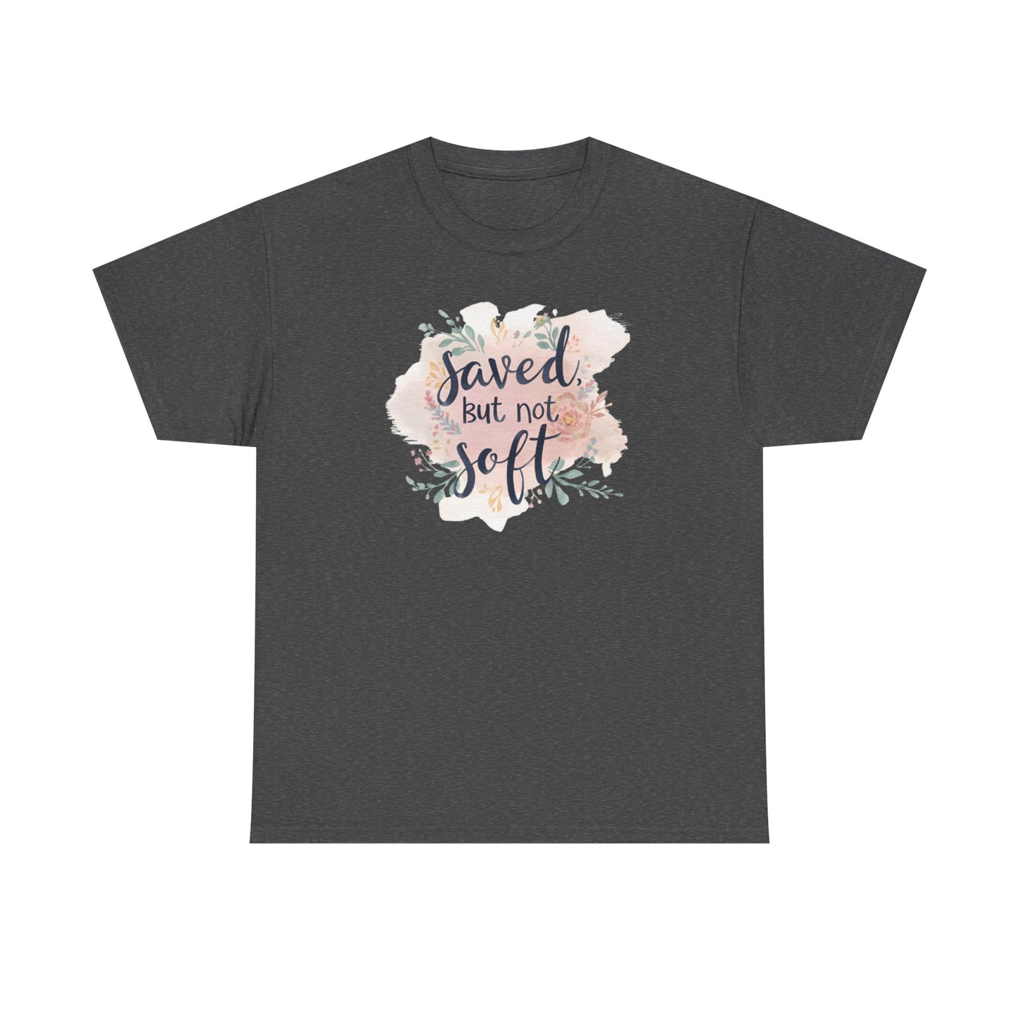 Saved but Not Soft Unisex Heavy Cotton Tee - Comfortable Casual Wear, Great for Everyday Use, Gifts, Spring/Summer Fashion, Christian [...]