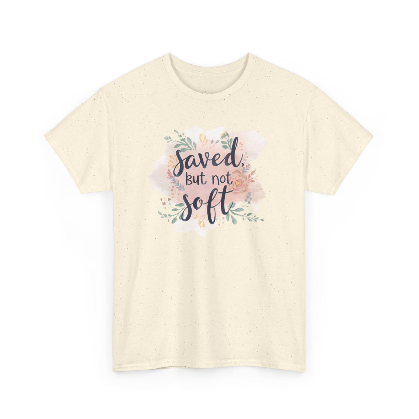 Saved but Not Soft Unisex Heavy Cotton Tee - Comfortable Casual Wear, Great for Everyday Use, Gifts, Spring/Summer Fashion, Christian [...]