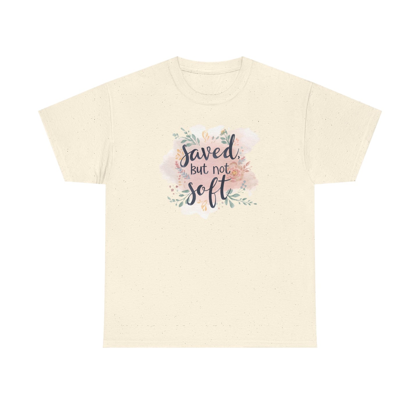 Saved but Not Soft Unisex Heavy Cotton Tee - Comfortable Casual Wear, Great for Everyday Use, Gifts, Spring/Summer Fashion, Christian [...]