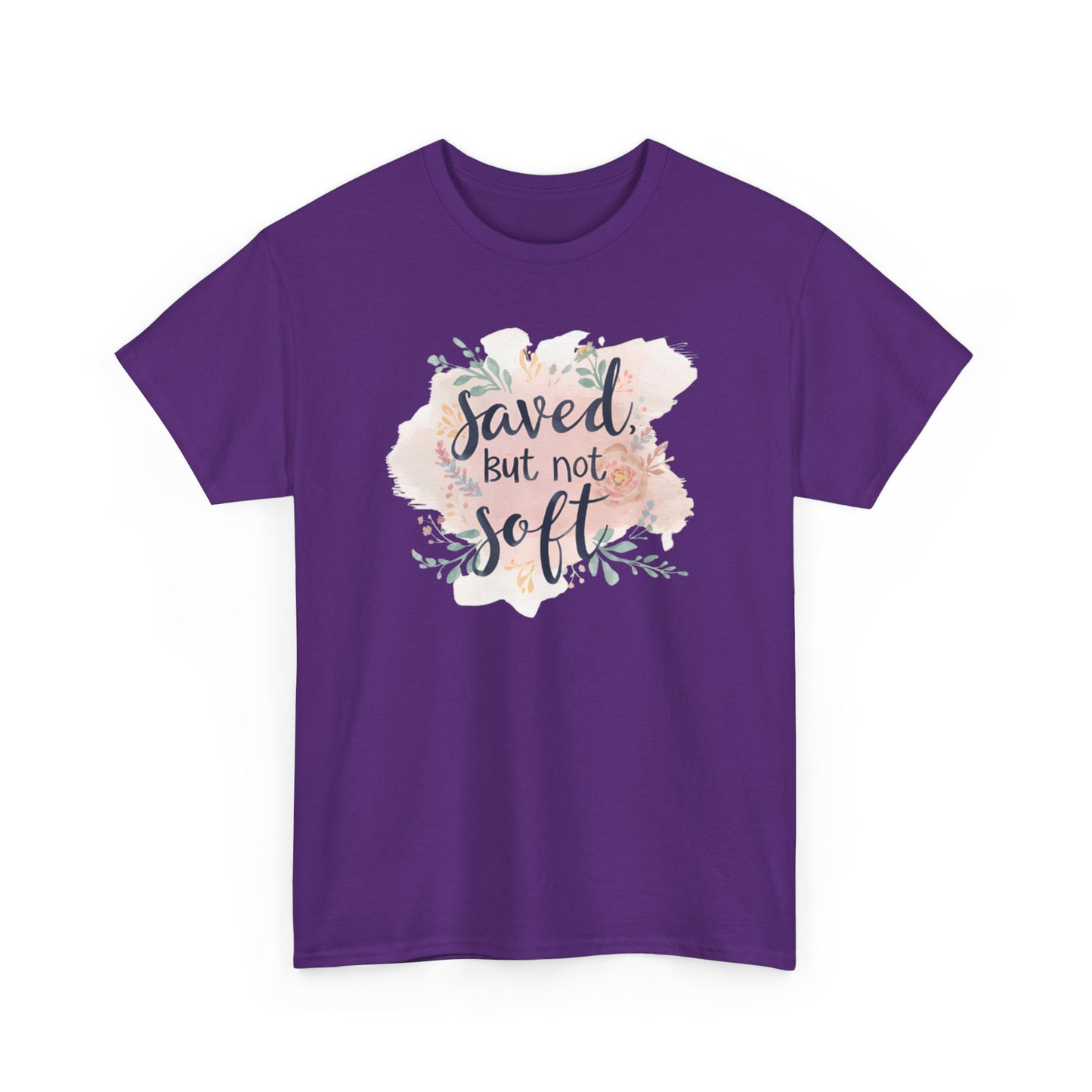 Saved but Not Soft Unisex Heavy Cotton Tee - Comfortable Casual Wear, Great for Everyday Use, Gifts, Spring/Summer Fashion, Christian [...]