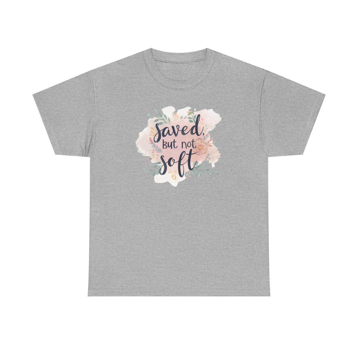 Saved but Not Soft Unisex Heavy Cotton Tee - Comfortable Casual Wear, Great for Everyday Use, Gifts, Spring/Summer Fashion, Christian [...]